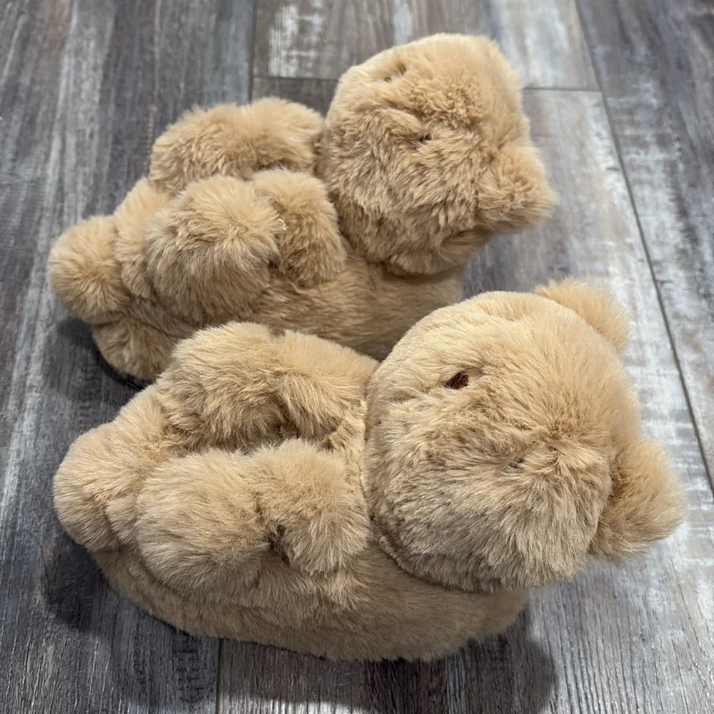 Gap Kids Teddy Bear Slippers 7-8